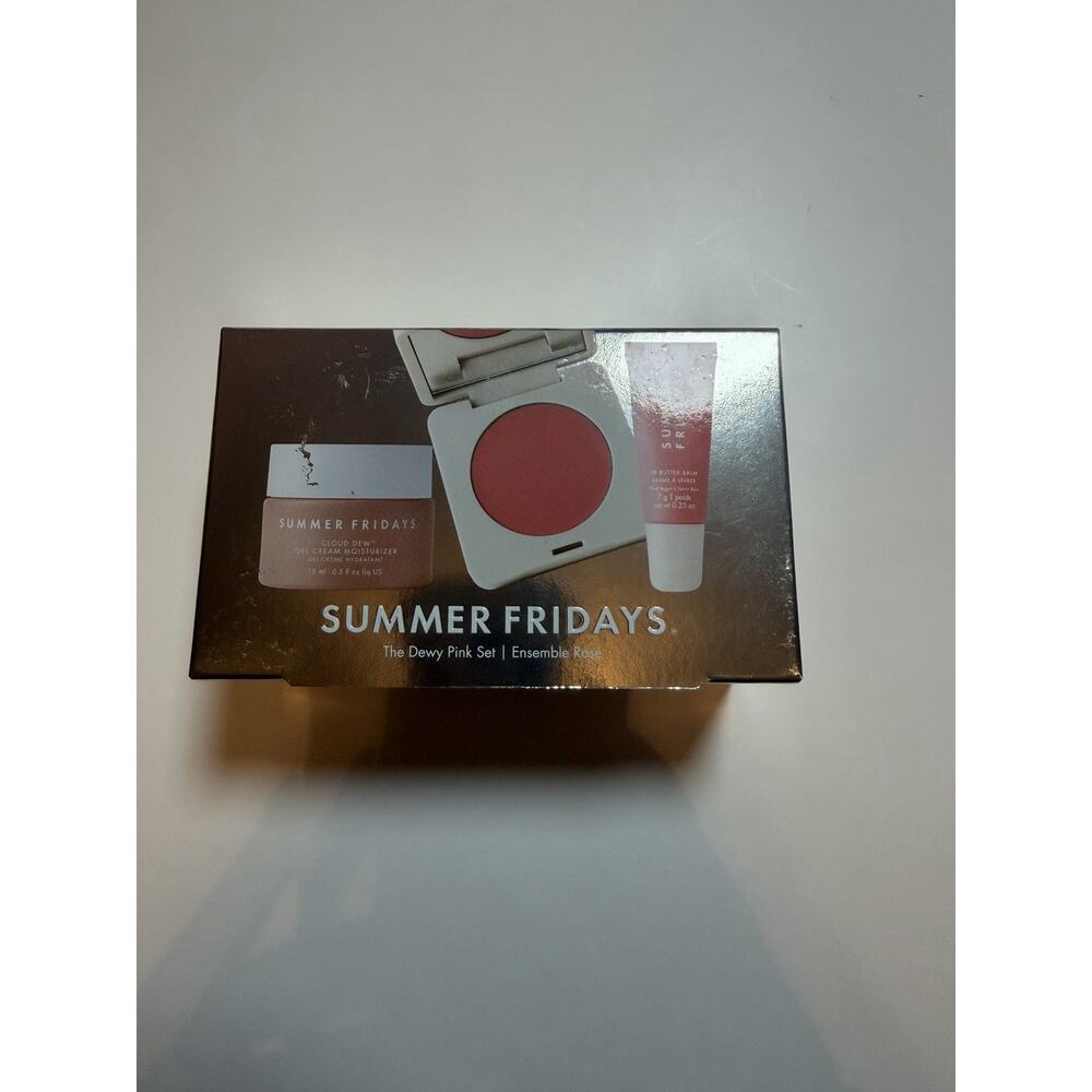 New Limited Summer Fridays Travel The Dewy Pink Set Lip Blush Moisturizer